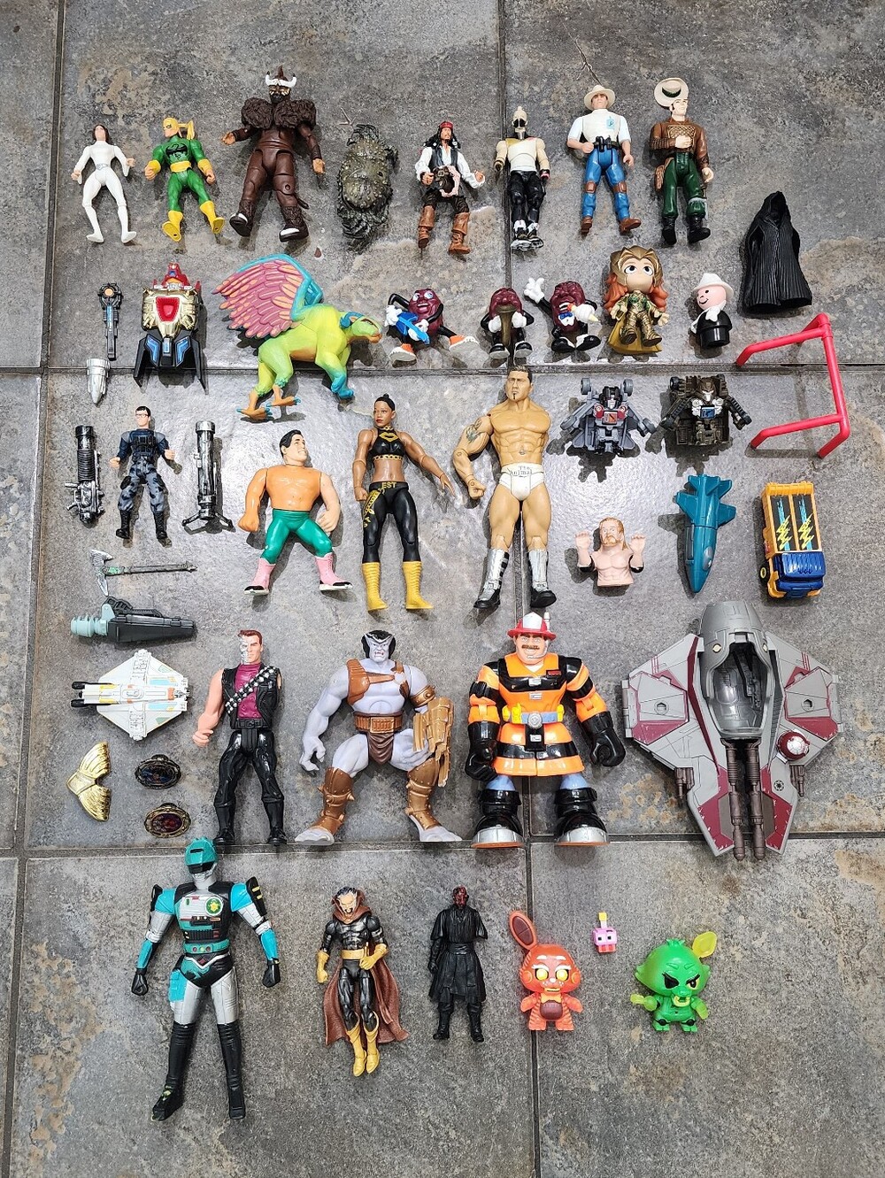 Vintage 80s 90s 00s Mixed Lot Of 30+ Action Figures & Accessories